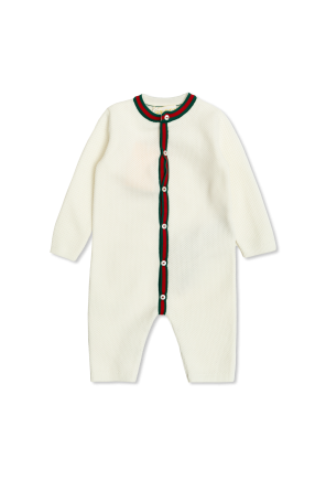 GUCCIベビー服　セットアップ　6-9month用 ベビー〕GUCCI ロゴ コットン ギフトセットホワイト コットン